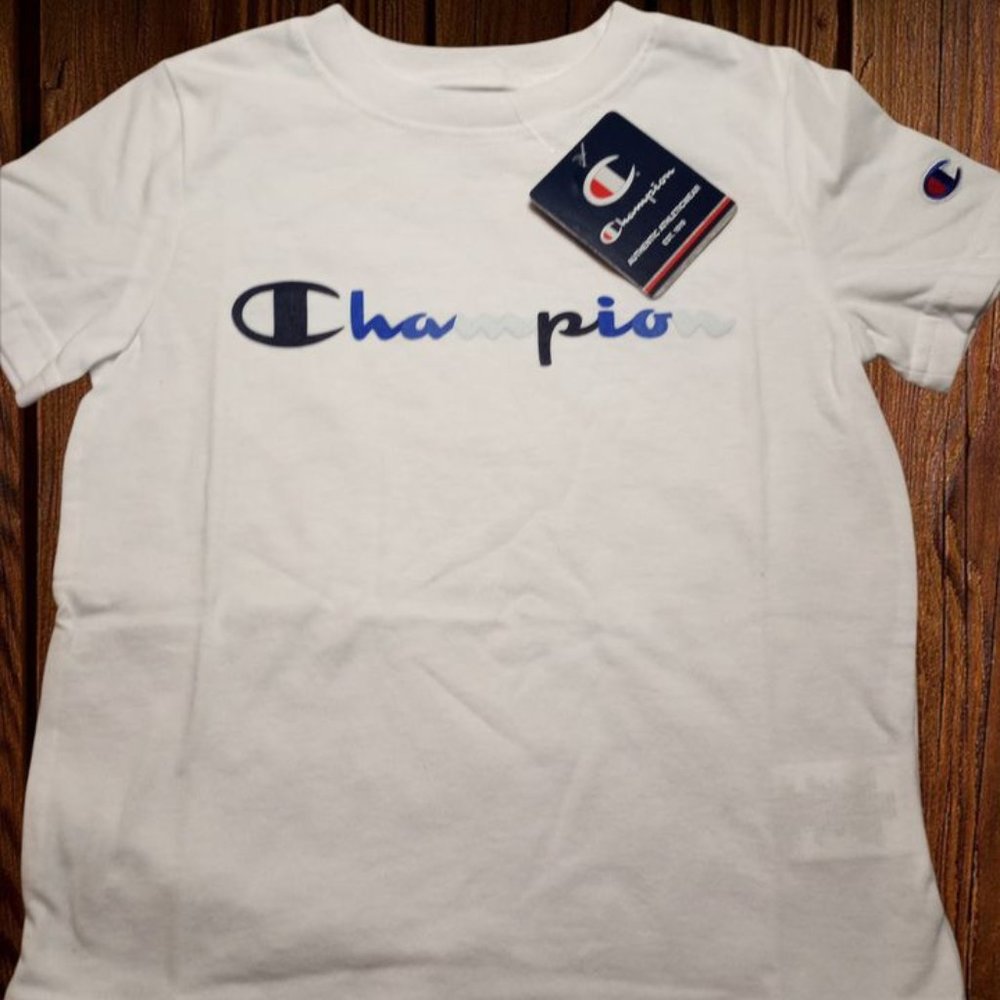 Boys Champion Shirt Logo Top size 5